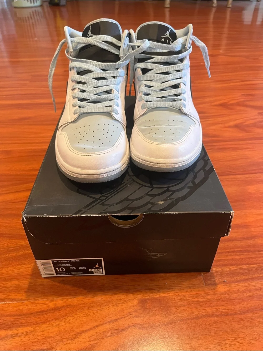 Nike Air Jordan Mid Top SneakersLight blue White - Men’s Size 10